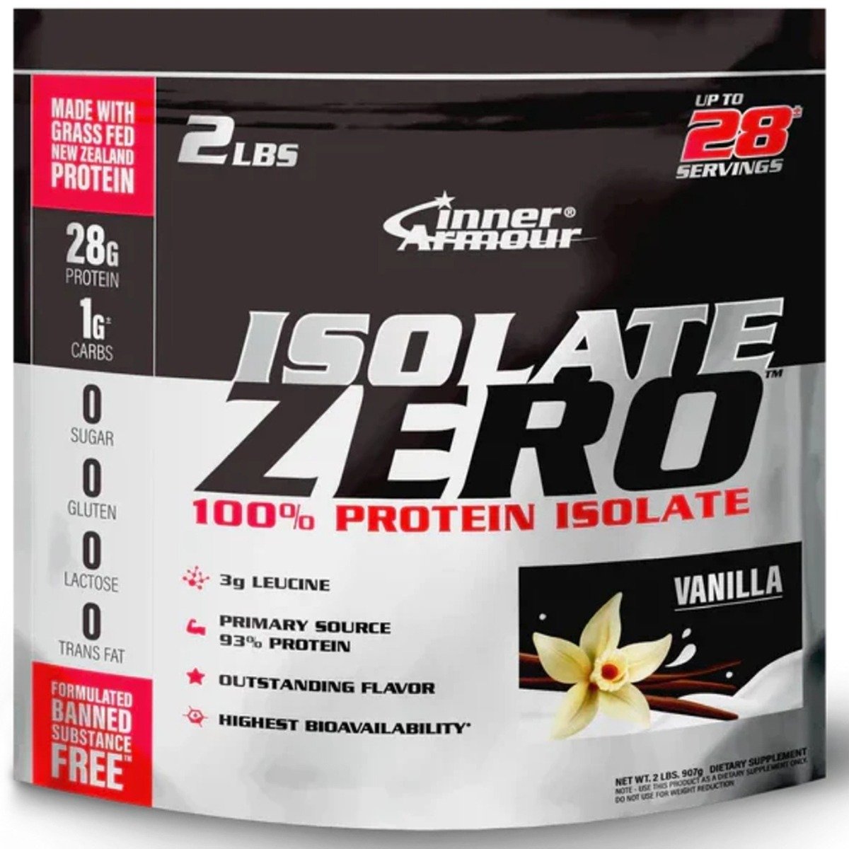ISOLATE ZERO BY INNER ARMOUR ISOPURE – 1lbs | Premium Whey Protein Isolate