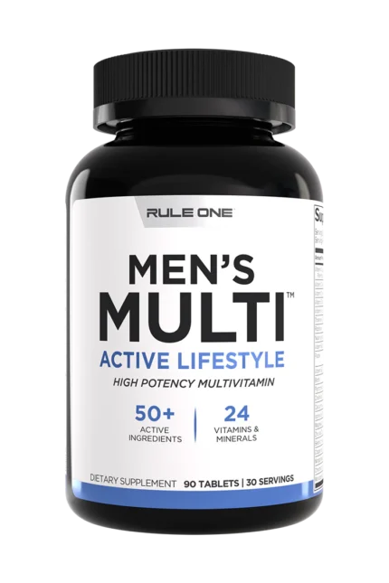 Rule 1 Men’s Multivitamins – 90 tablets for daily health, energy, and immunity support.