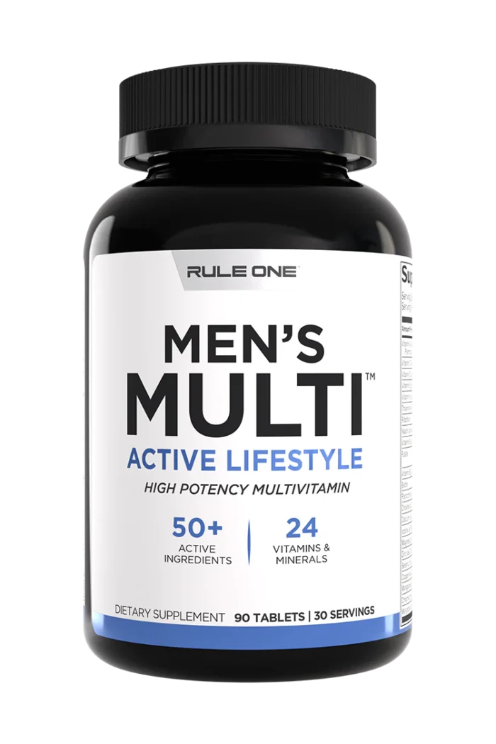 Rule 1 Men’s Multivitamins – 90 tablets for daily health, energy, and immunity support.