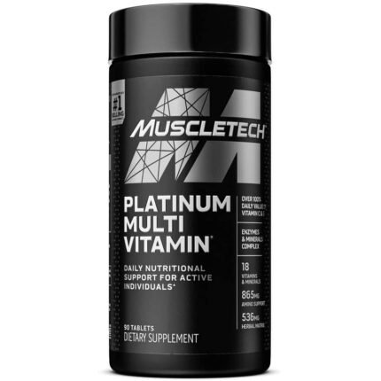 MuscleTech Platinum Multi-Vitamin 90 Tablets – Daily Essential Vitamins & Minerals for Health & Performance