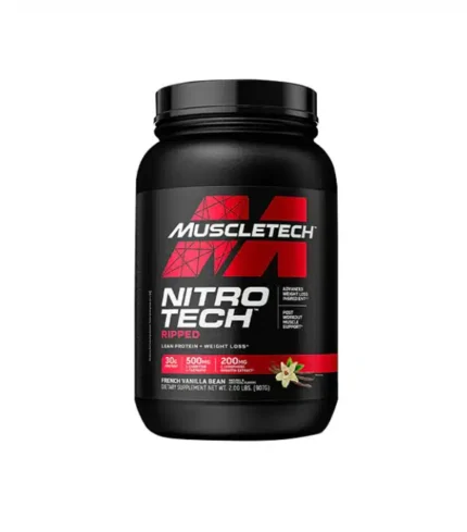 "Nitro Tech Ripped 2lbs - Premium supplement for lean muscle building and fat burning. Available in Pakistan at Hustlers Nutrition.