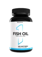 Rule 1 Fish Oil – 100 softgels packed with Omega-3 for heart, brain, and joint health. Now available in Pakistan with free delivery at Hustler Nutrition.