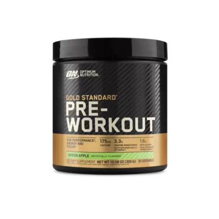 GOLD STANDARD® Pre-Workout by Optimum Nutrition – 30 servings, energy-boosting formula with caffeine, creatine, and beta-alanine. Now available in Pakistan.