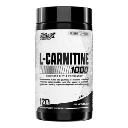 Nutrex L-Carnitine 1000 – 60 Capsules | Fat Metabolism & Energy Support