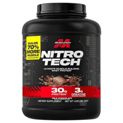MuscleTech NitroTech  (4 lbs) - Ultimate Muscle Building Whey Protein